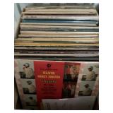 Lot of LP records with Elvis