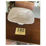 Milk, glass cake server