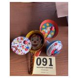 Lot of vintage tin noisemakers