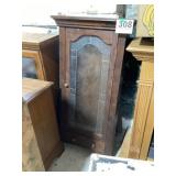 Hanging Wood and Glass front Wall Cabinet