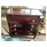 Antique wooden dresser four drawer