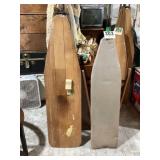 Lot of 2 Vintage Wooden Ironing Boards