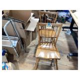 Set of two matching wooden chairs