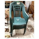 Set of 4 Patio / porch chairs