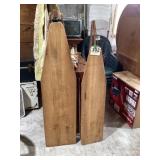 Lot of 2 Vintage Wooden Ironing Boards
