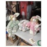 Lot of Bunny Doll Decorations