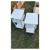 Set of 2 White Shelves