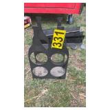 Metal wine bottle holder