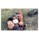 Lot of flower pots