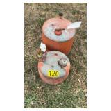 Metal gas can lot