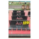 4 small air tools sign holder signs