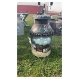 Decorated milk can