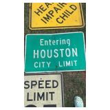 Houston City Limit Sign