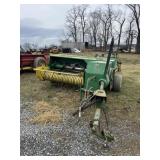 JD 337 SQ/ BALER W/ PAN THROWER & ELECTRIC CONTROL