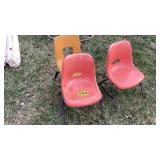 3 small mid century Childs chairs