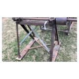 Belt driven wood saw