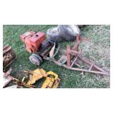 Metal frame cart with gas motor