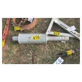 Tractor exhaust muffler
