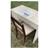 desk and chair