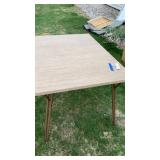 Metal leg table