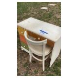 Desk and chair