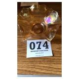 Carnival glass bowl