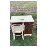 Desk and chair