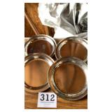 Four tin plates