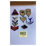 Military patch lot