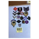 Military patch lot