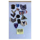 Military patch lot