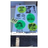 Concert poster Grand ole Opry