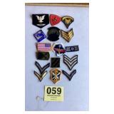 Military patch lot