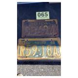 Two Pennsylvania license plates