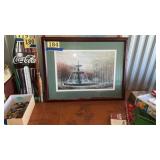 David Seybold fountain in Bloom signed in