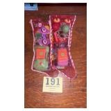 Christmas stockings 1950s toy filled