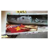 USS defiance gunboat model