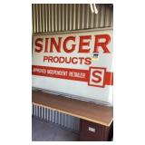 Singer retailer sign approximately 48ï¿½ x 72ï¿½