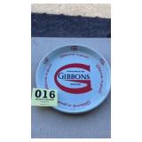 Gibbons Wilkes-Barre PA beer tray