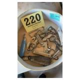 Assorted bottle openers with advertising on