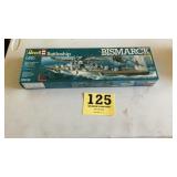Bismarck battleship Revel model kit