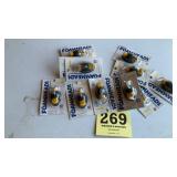 11 foam head keychains