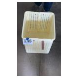 Clothes folding hamper on coaster