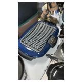 Teal slim line portable grill
