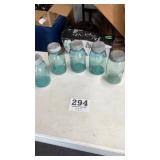 Blue ball canning jars with zinc lids