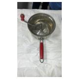 Vintage red handled sifter