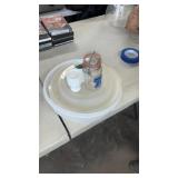 Household line, milk, glass pie carrier,