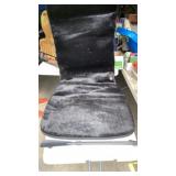 Chair pad massager and heat, shoe horn