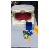 Box of Monkeys and booster chair