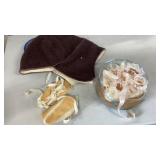 Baby booties and hat